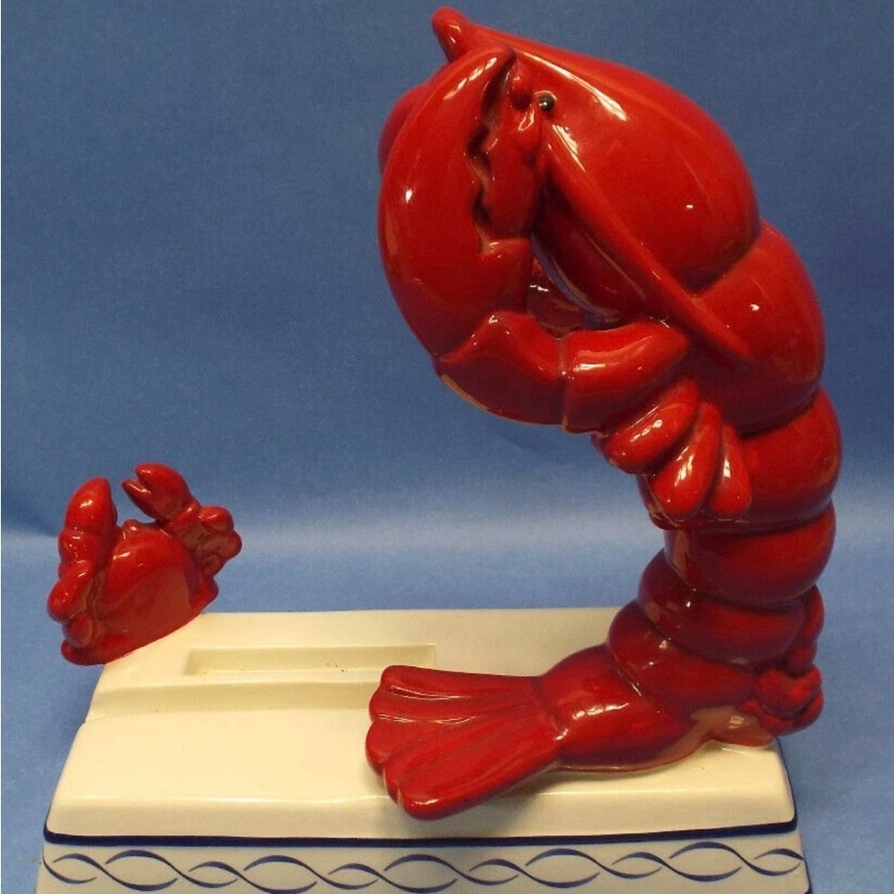 🦞🦞🦞BOGOHO🦞🦞🦞Red Lobster and Crab Ceramic Art Piece - Picture 6 of 6